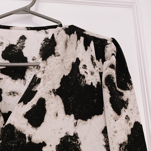 Animal Print, V neck blouse - Picture 5 of 8